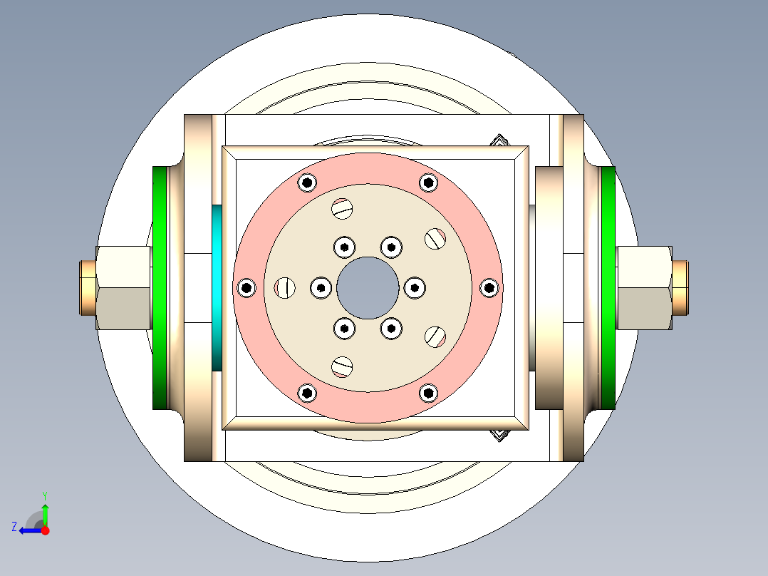 3dof-robot-orientation-mechanism-2 STP IGS右视图