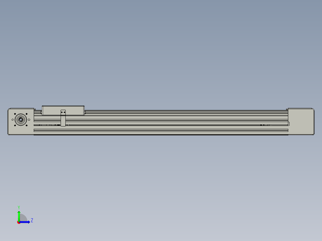 威洛博直线电机模组EB6-L140-S600-光轴左视图