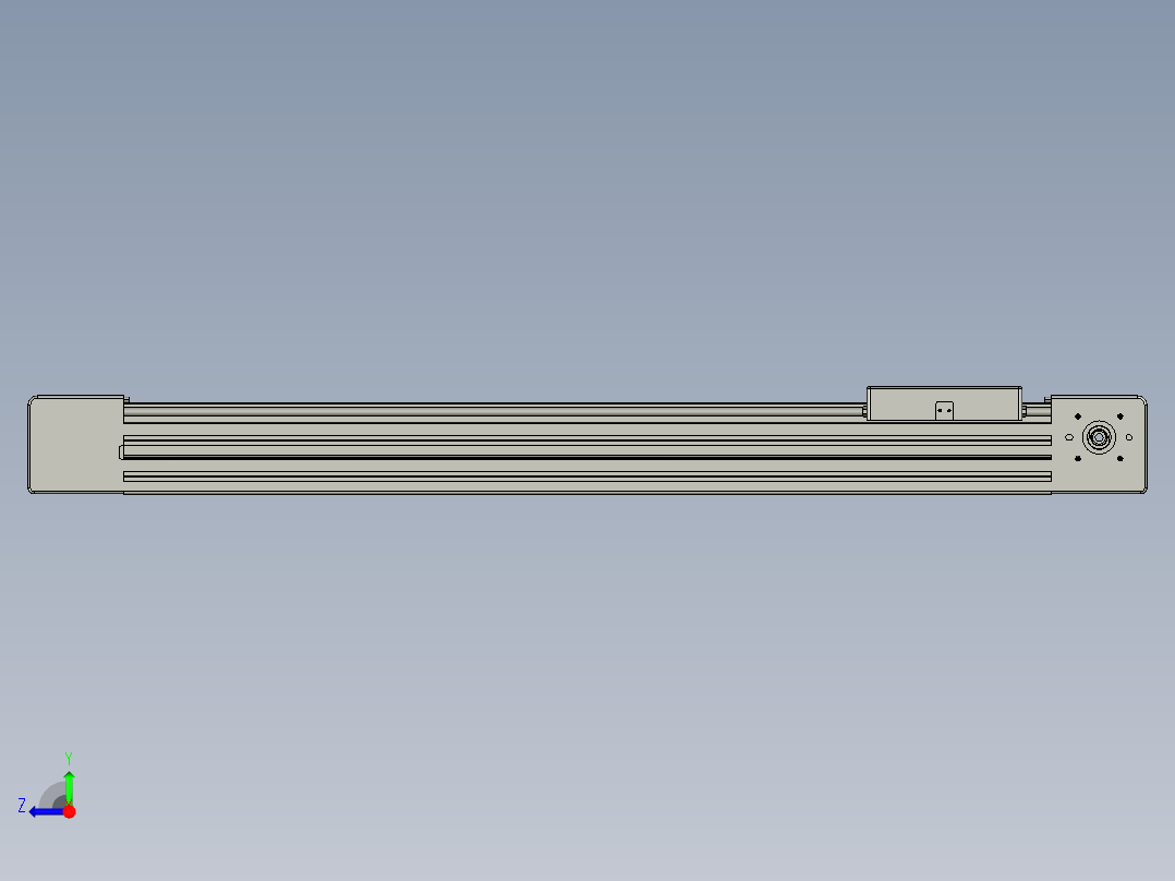 威洛博直线电机模组EB6-L140-S600-光轴右视图