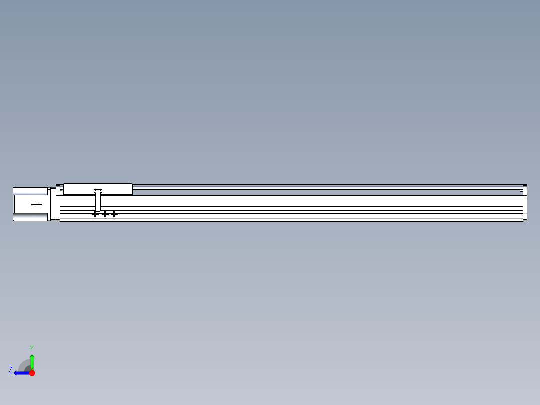 东锦丝杆传动-直线滑台模组DH270-C-L10-S1450-BC-T1000W-C3右视图