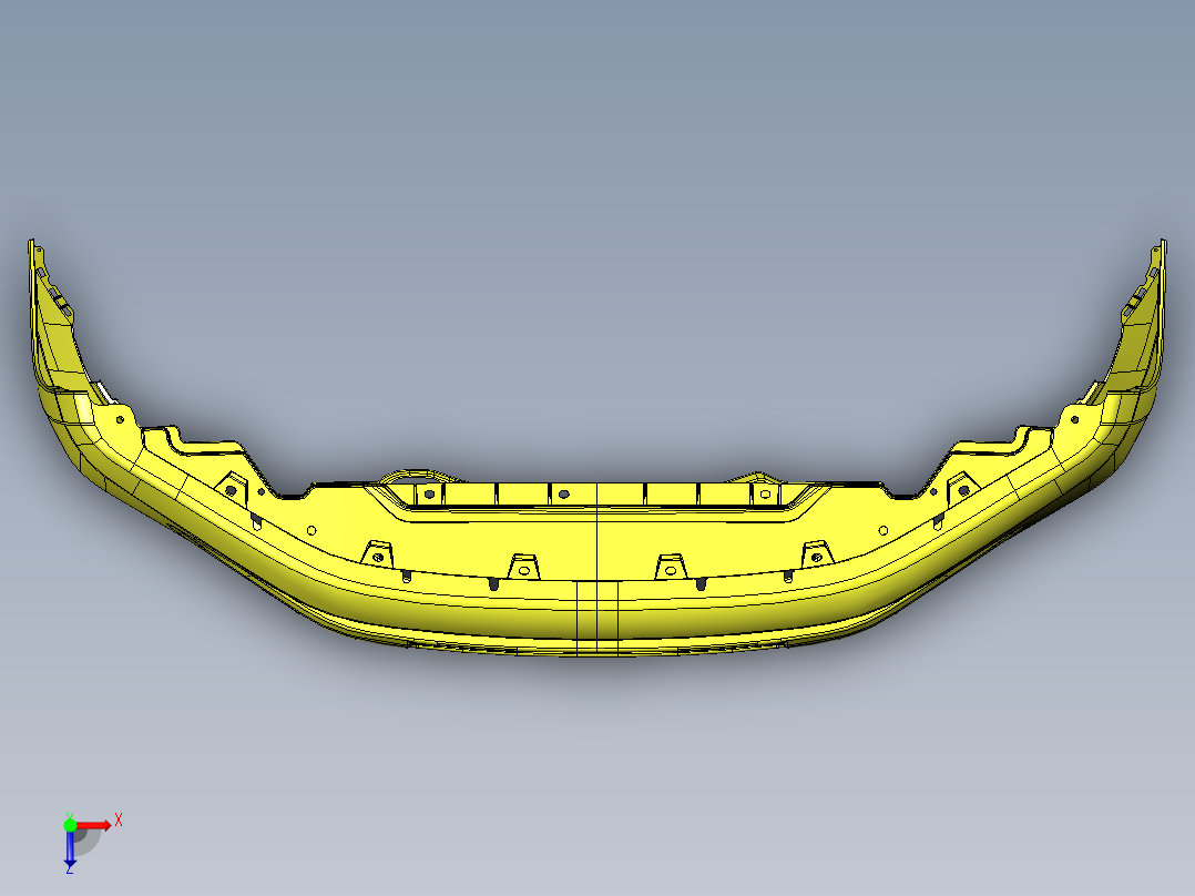 （注塑模具）汽车前围板注塑模具俯视图