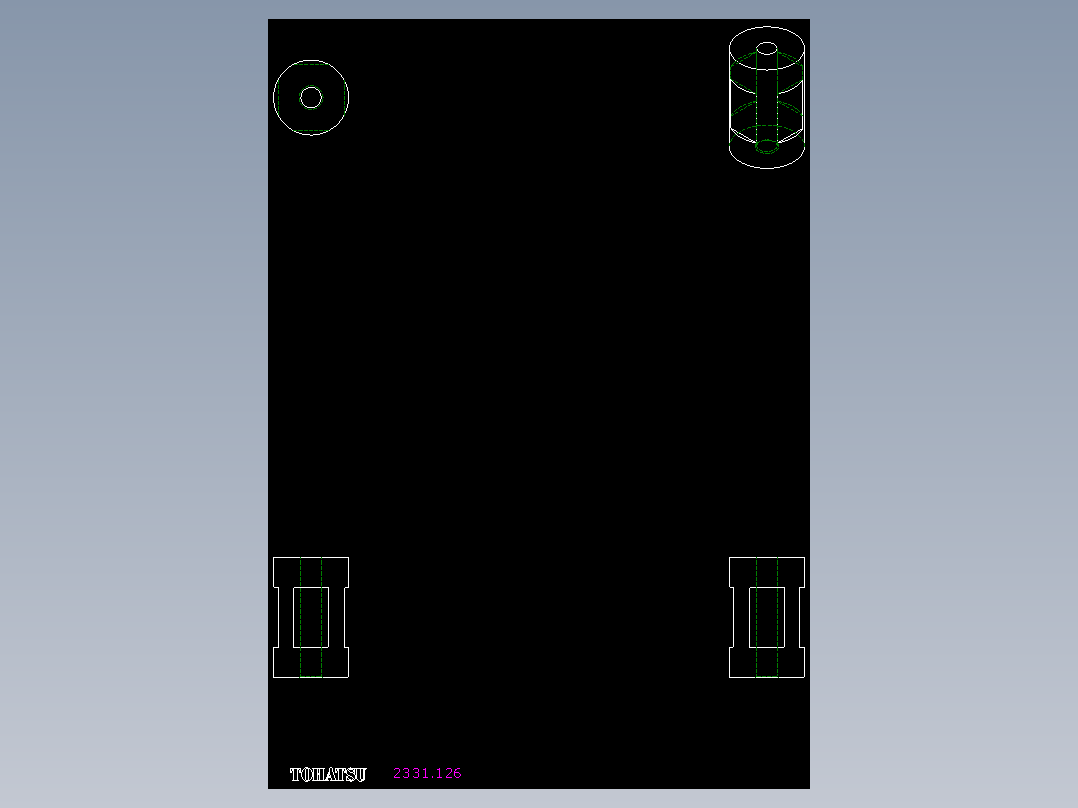 夾具配件2331-2D多系列多零件图纸模型