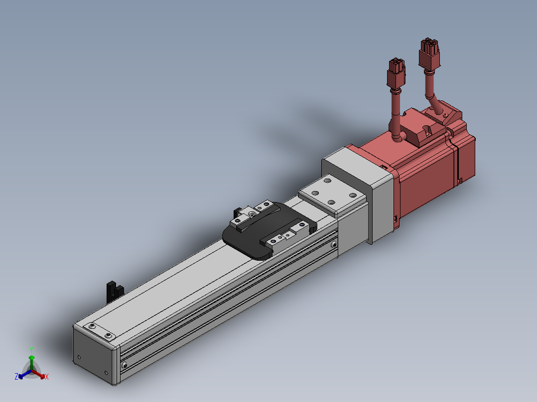 精密模组MY50-T10-150L-BC-P20B-C4-C正等轴测图