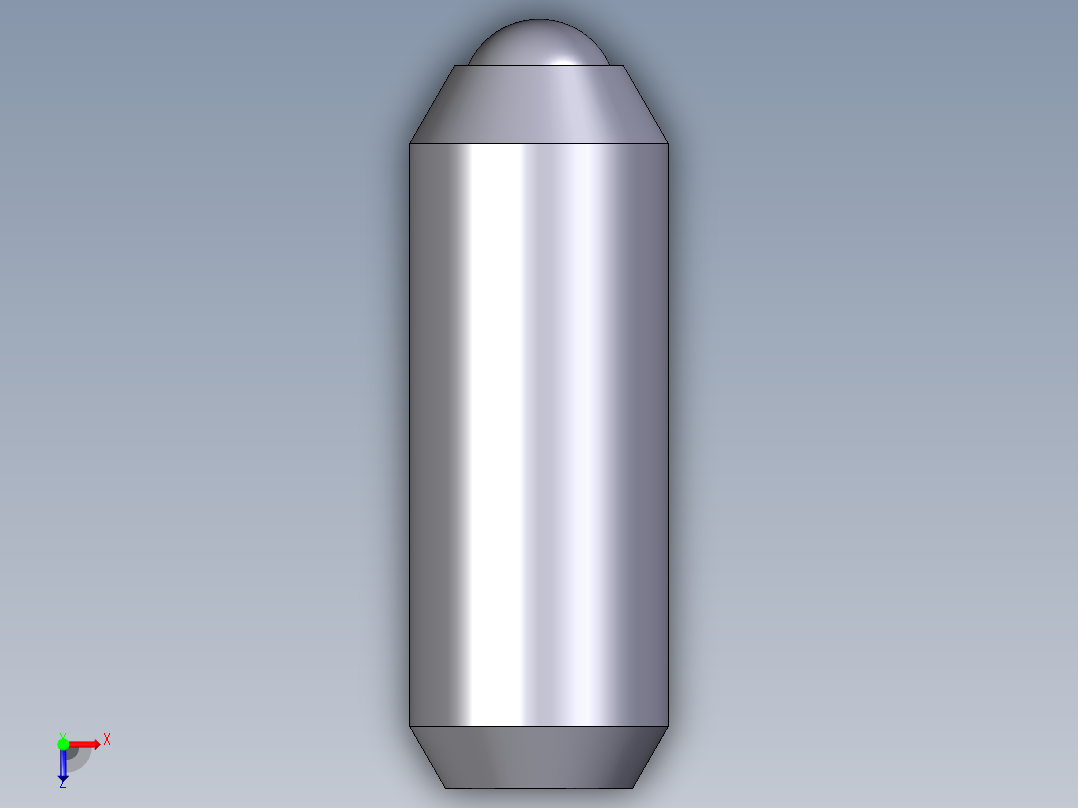 定位珠(重荷重)(內六角)2203-3D多系列多零件图纸模型俯视图