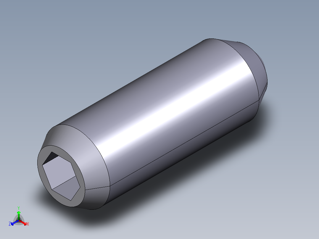 定位珠(重荷重)(內六角)2203-3D多系列多零件图纸模型正等轴测图
