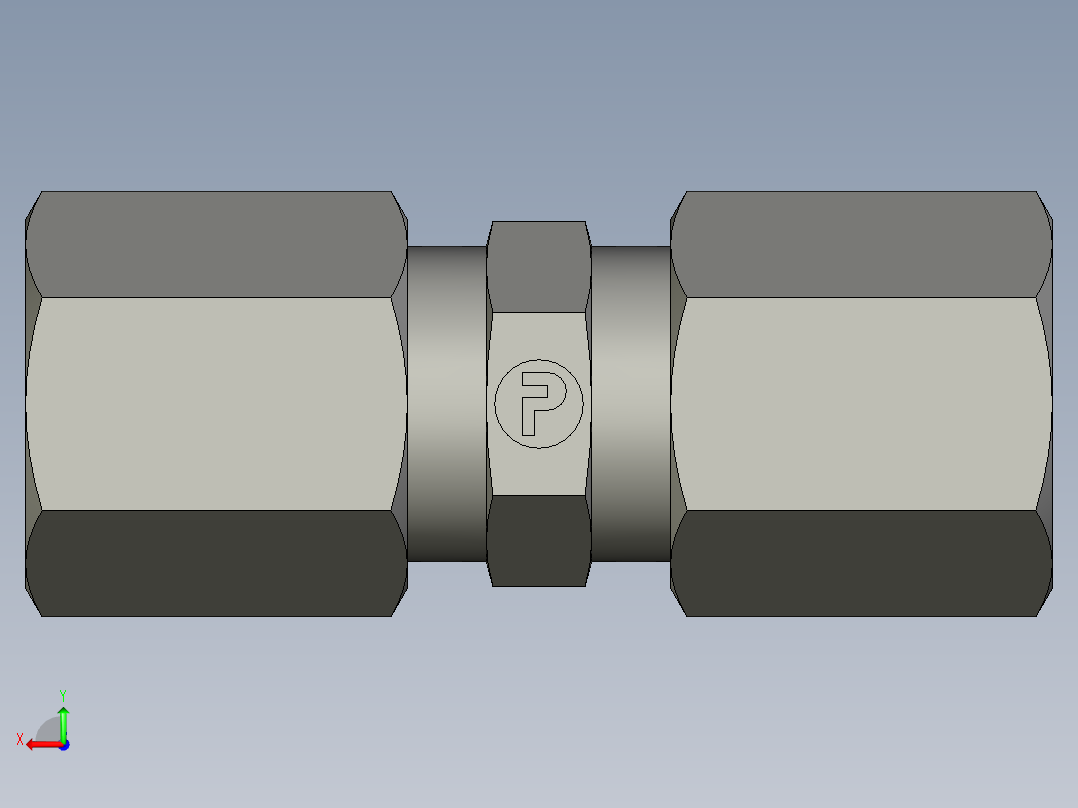 卡套式工业通用硬管接头EO Union G06L71后视图