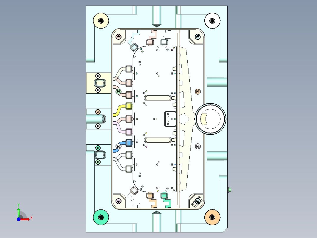 汽车中控面板（压铸模）前视图