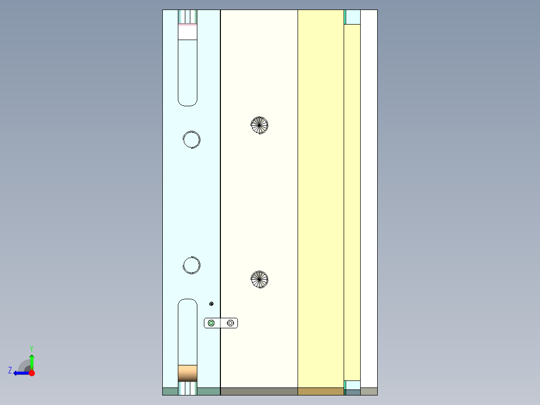 汽车中控面板（压铸模）右视图
