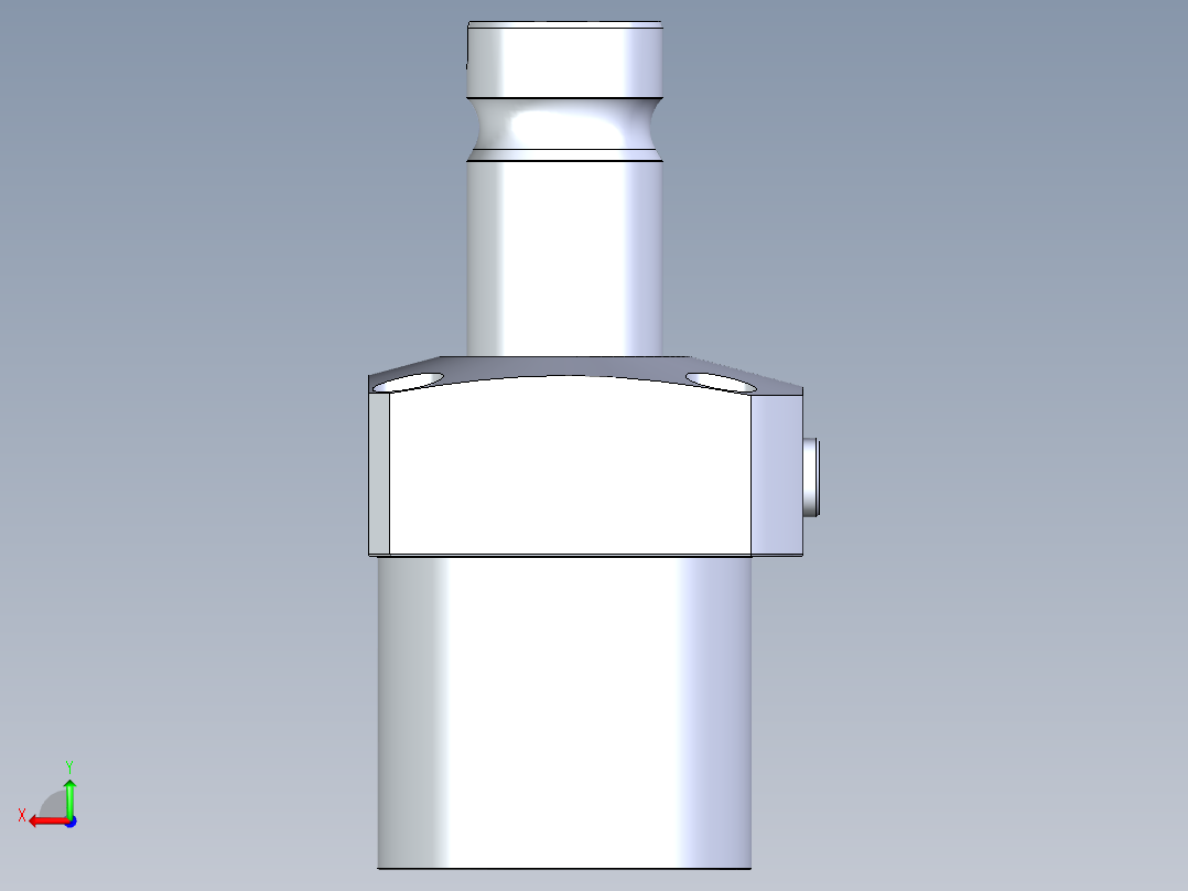 KOSMEKLHA1050-CL-F多系列多零件图纸模型后视图