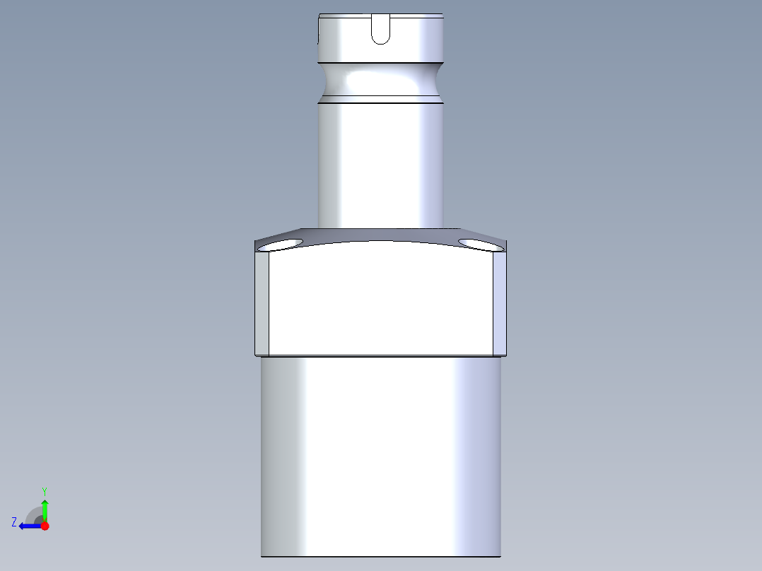 KOSMEKLHA1050-CL-F多系列多零件图纸模型右视图