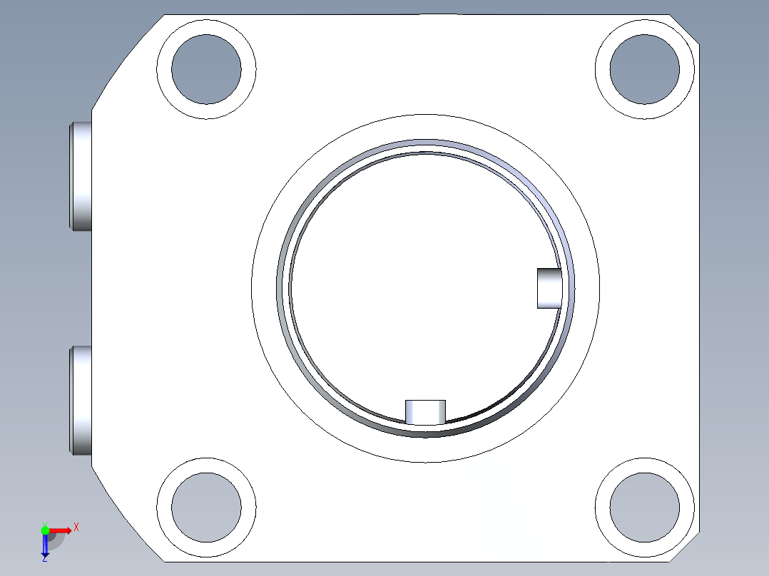 KOSMEKLHA1050-CL-F多系列多零件图纸模型俯视图