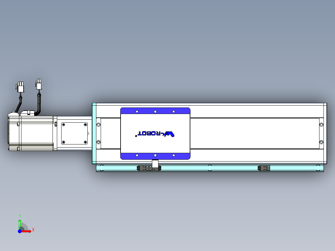 威洛博VC丝杆传动-无尘环境VC14-Lxx-C-S250-BC-ZP75-C3前视图