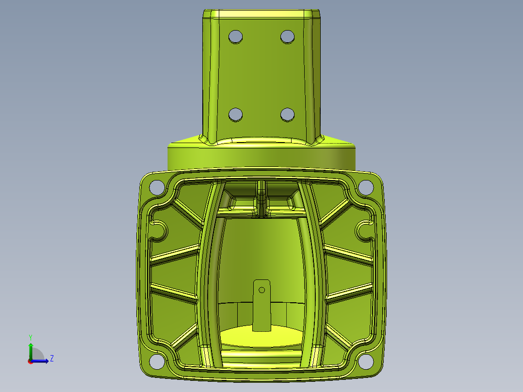 55-75-170垂直墙座.SLDASM左视图