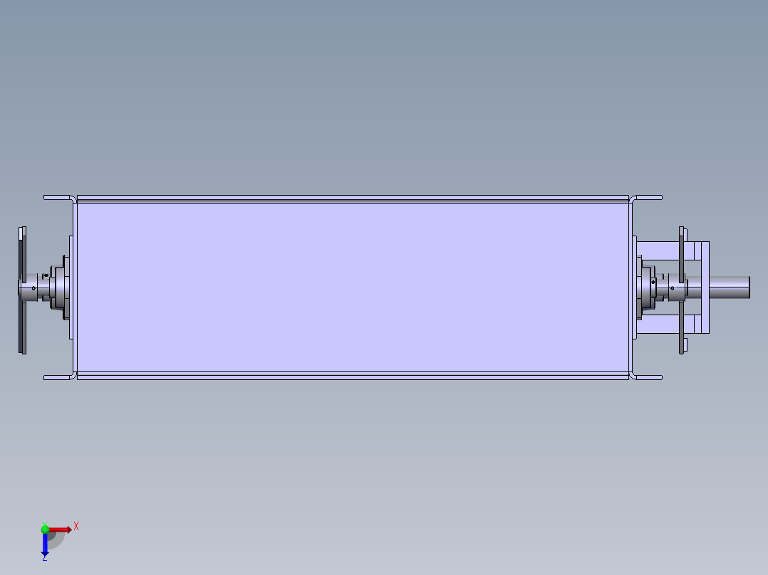 通风百叶阀俯视图