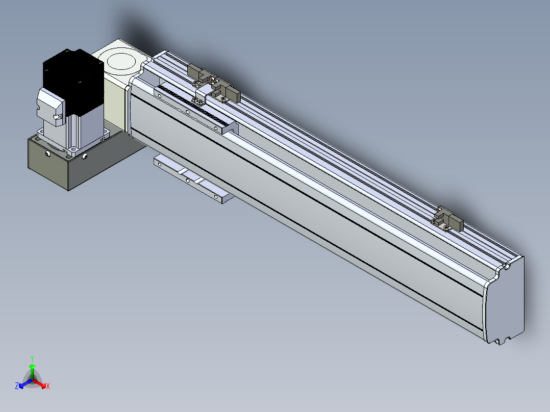 同步带滑台-半封闭B10H-L45-S350-LU-P40-D3