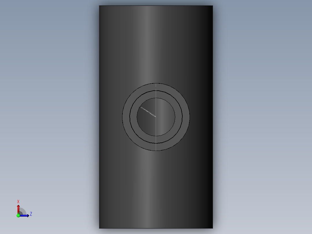 PVC管件-2x1 Venturi-Tee俯视图