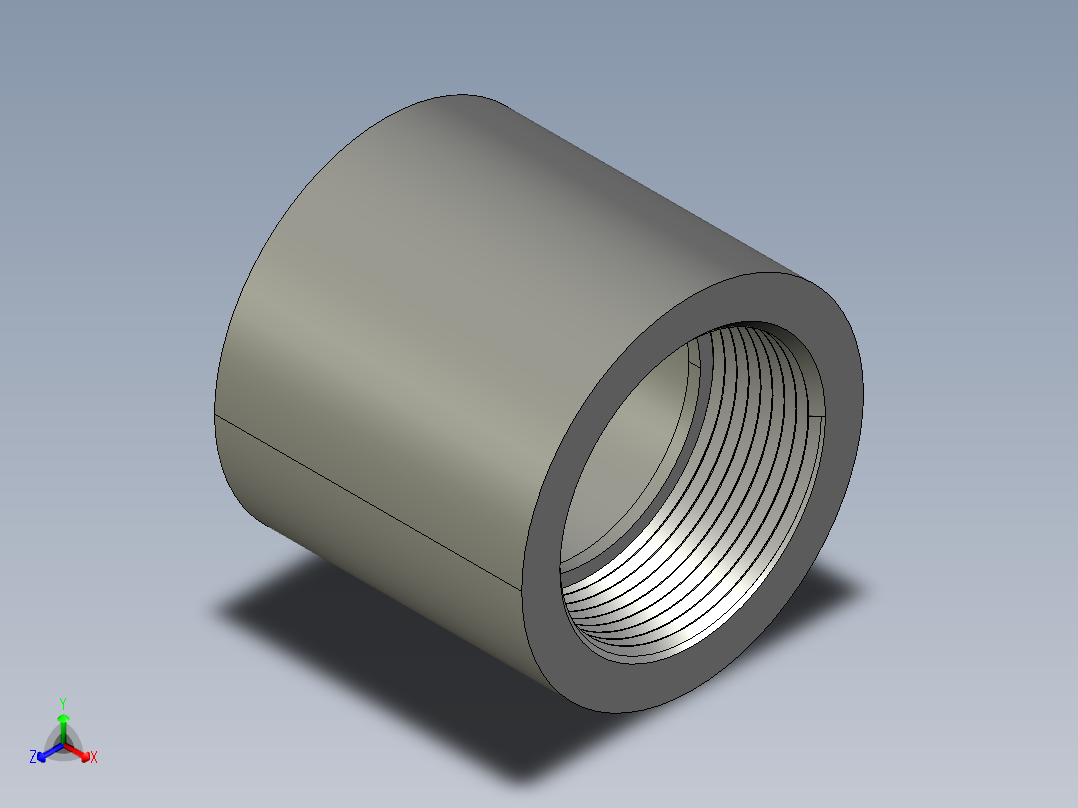 船舶管路系统SeaCor_FemaleAdapter_SxFPT_37J135015_1.5in正等轴测图