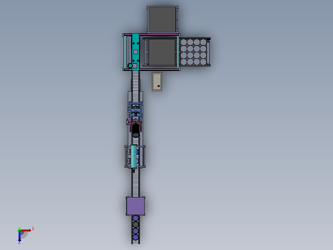 油漆全自动灌装机sw13俯视图