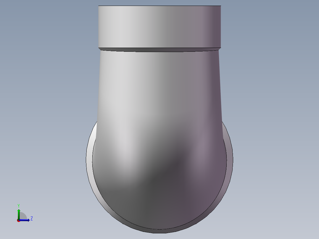 弯头-异径内丝 DN10-DN8左视图