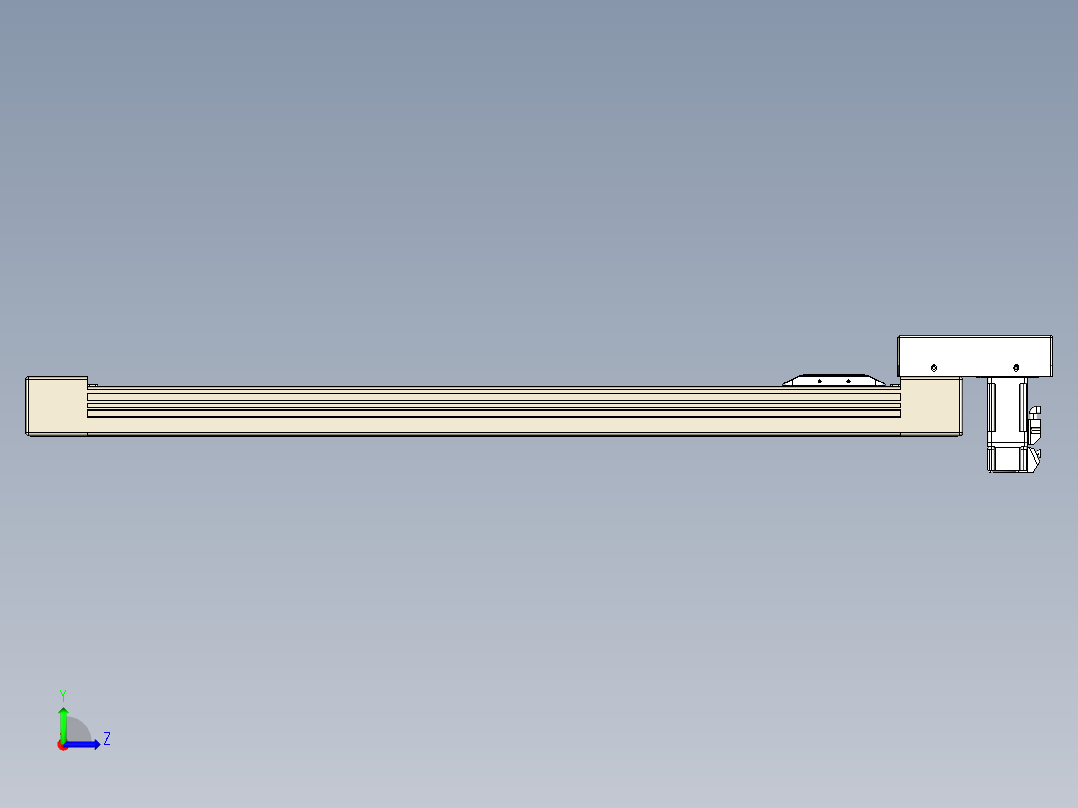 同步带全封闭直线模组TPA-HCB-65S-90-L650-M-Y-P10-N3左视图