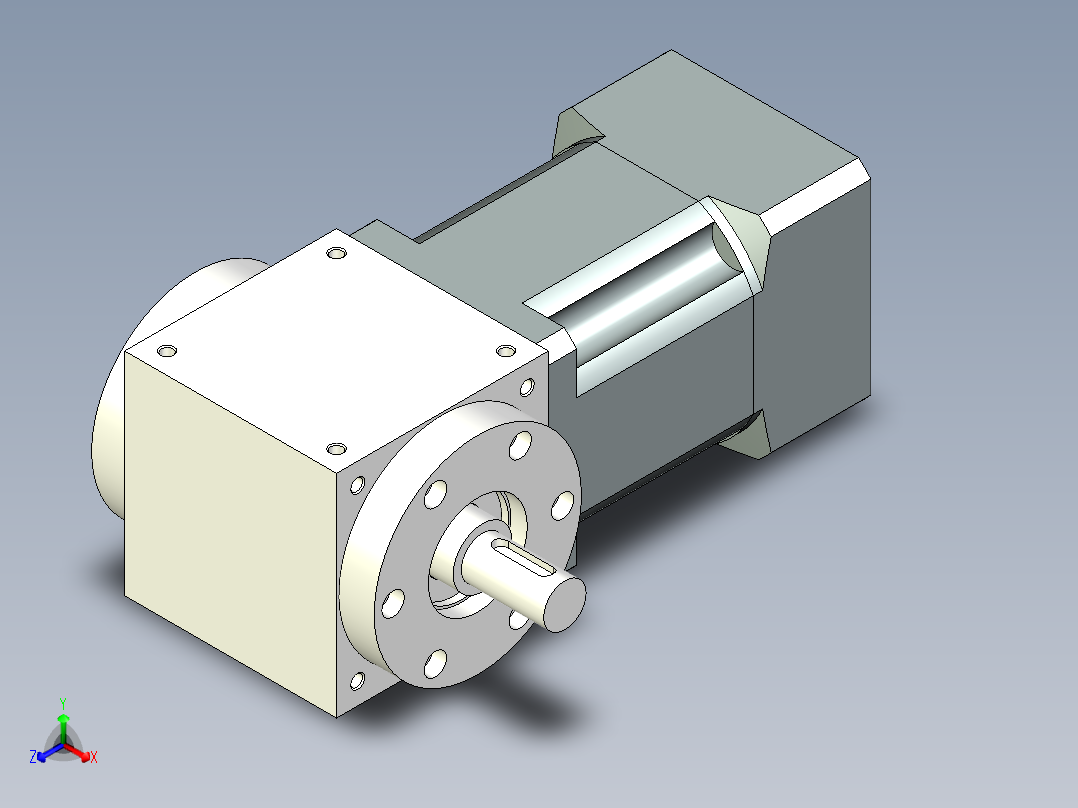换向器PW90单轴 PLX90-L2 19-70-90-M6.stp正等轴测图