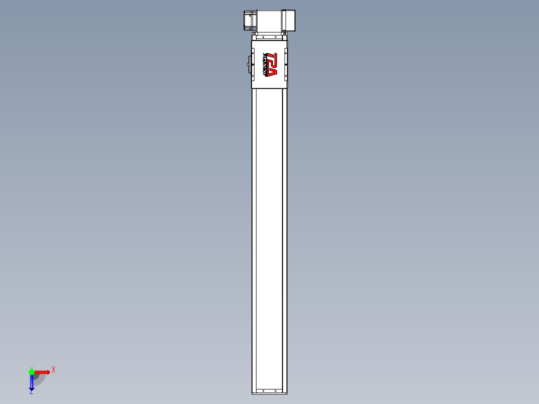 同步带全封闭直线模组TPA-HCB-110D-90-L900-LP-Y-P40-N3俯视图