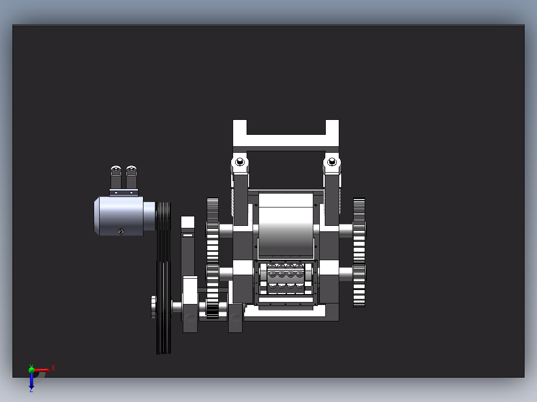 双齿辊破碎机1426266俯视图