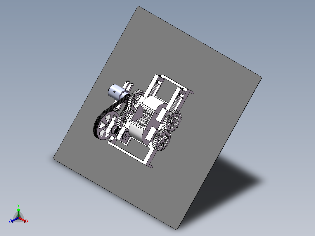 双齿辊破碎机1426266正等轴测图