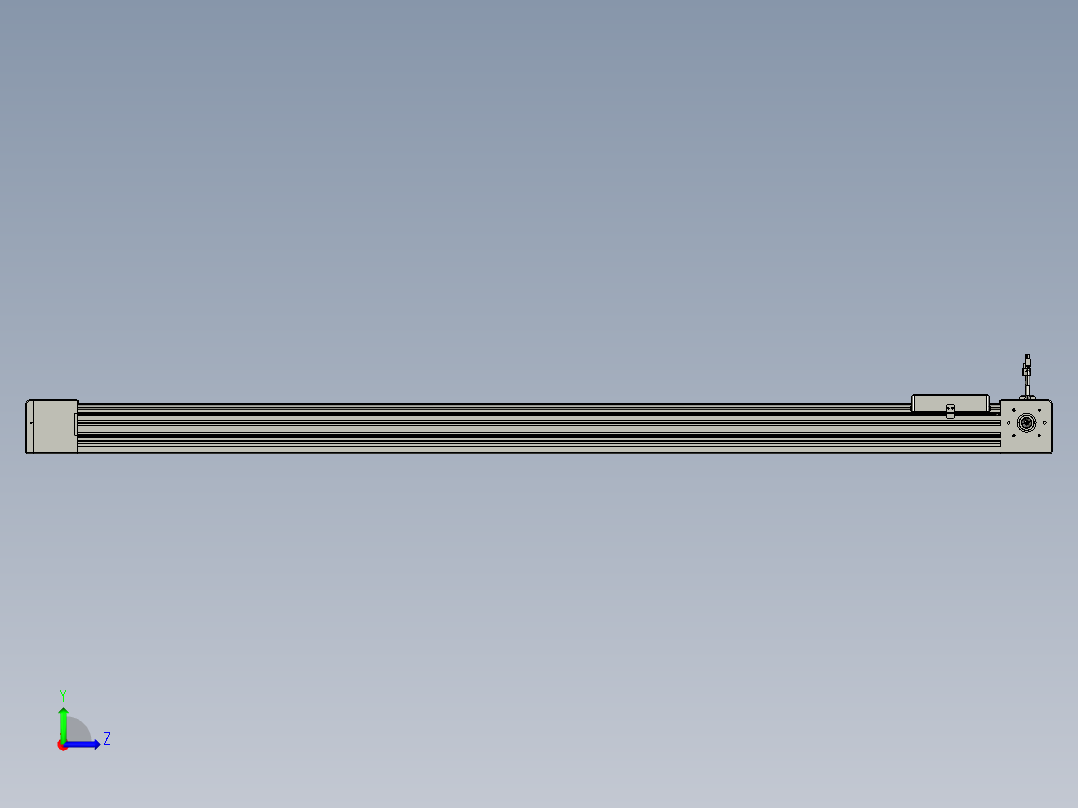 威洛博直线电机模组EB8-L200-S1600-L-P75-MS3左视图