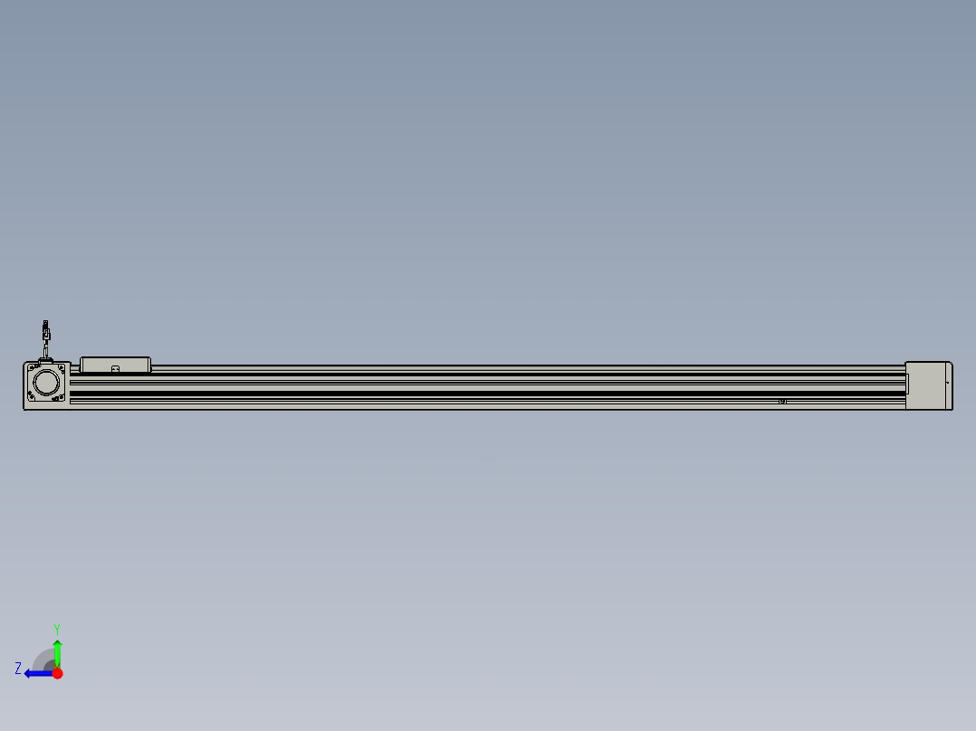 威洛博直线电机模组EB8-L200-S1600-L-P75-MS3右视图