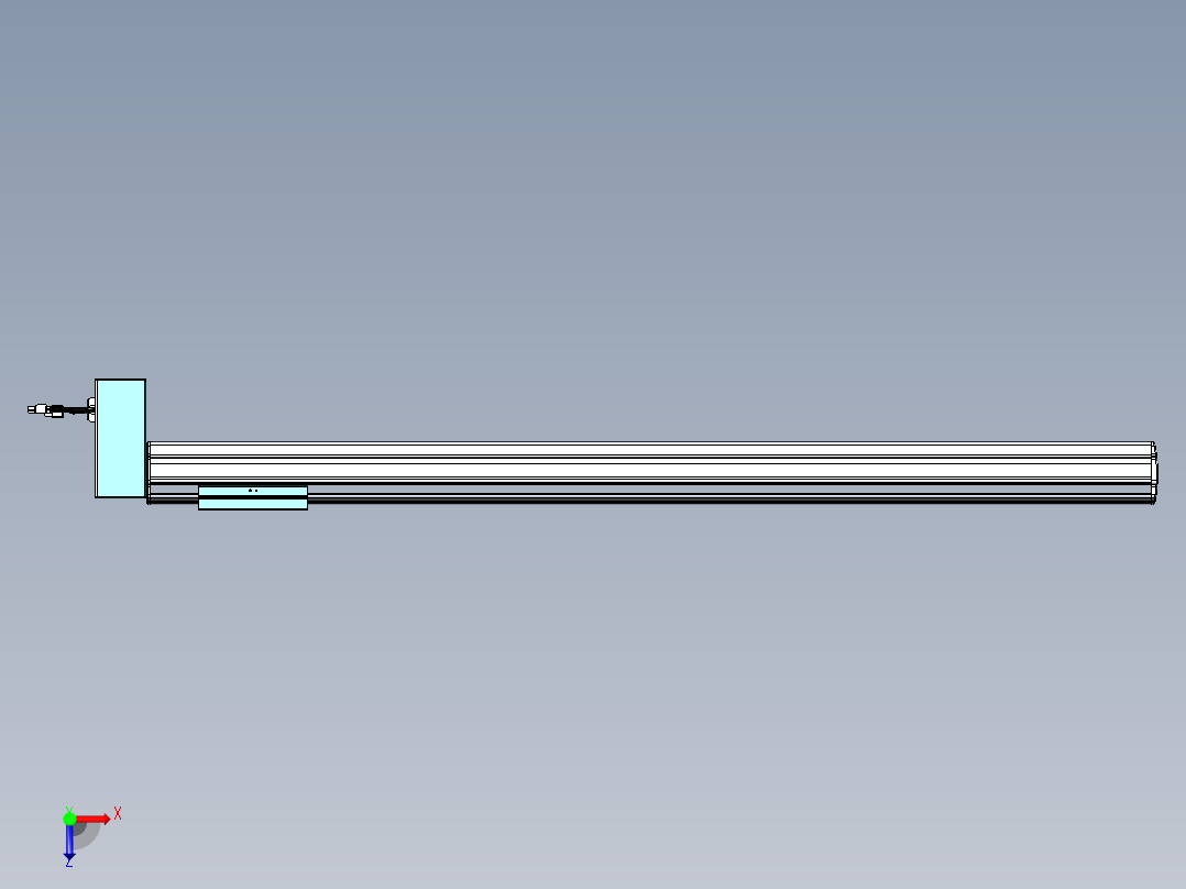 威洛博VBF同步带传动一般环境VBF14-L45-S1000-BRD-ZP40-C3俯视图