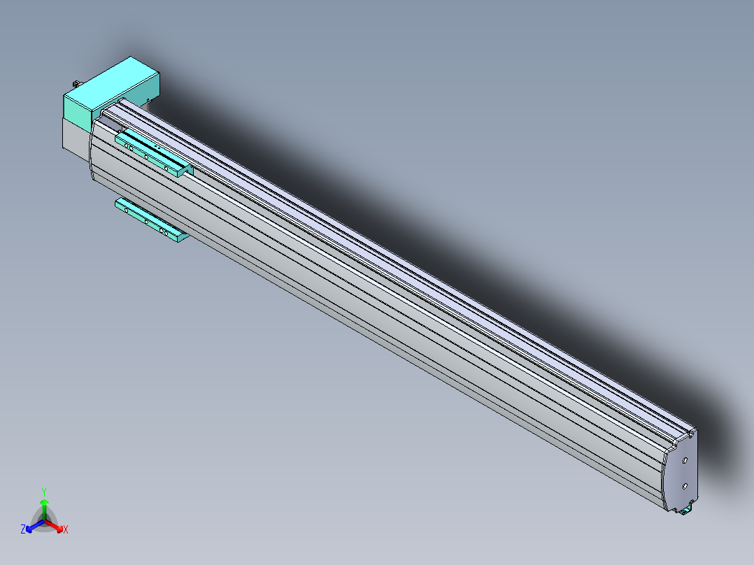 威洛博VBF同步带传动一般环境VBF14-L45-S1000-BRD-ZP40-C3正等轴测图
