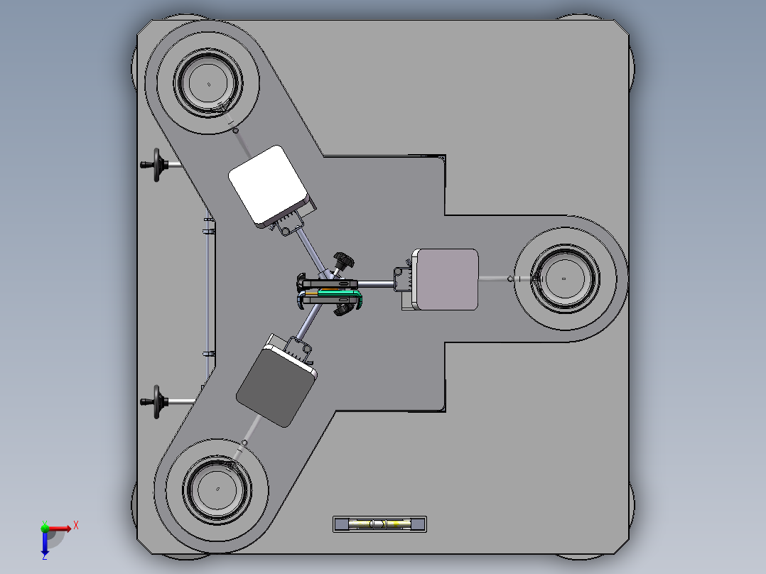 声速测量装置俯视图