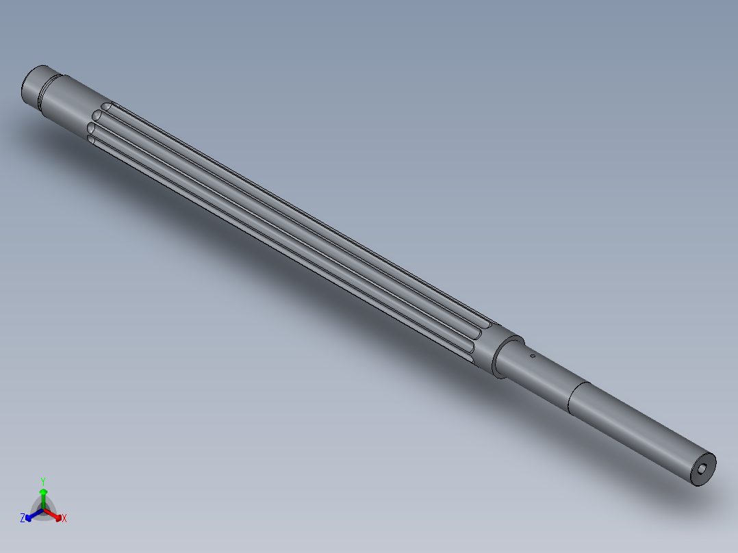 消音器正等轴测图