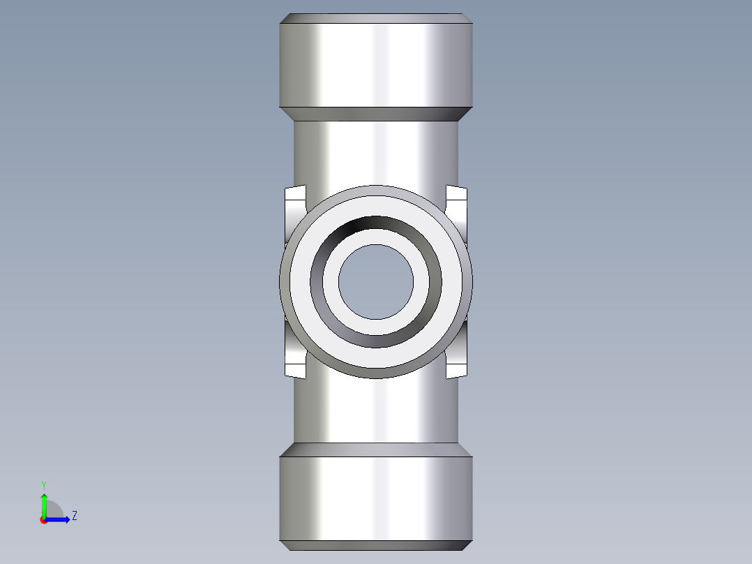卡套式工业通用硬管接头EO_Union_cross_K10S71X左视图