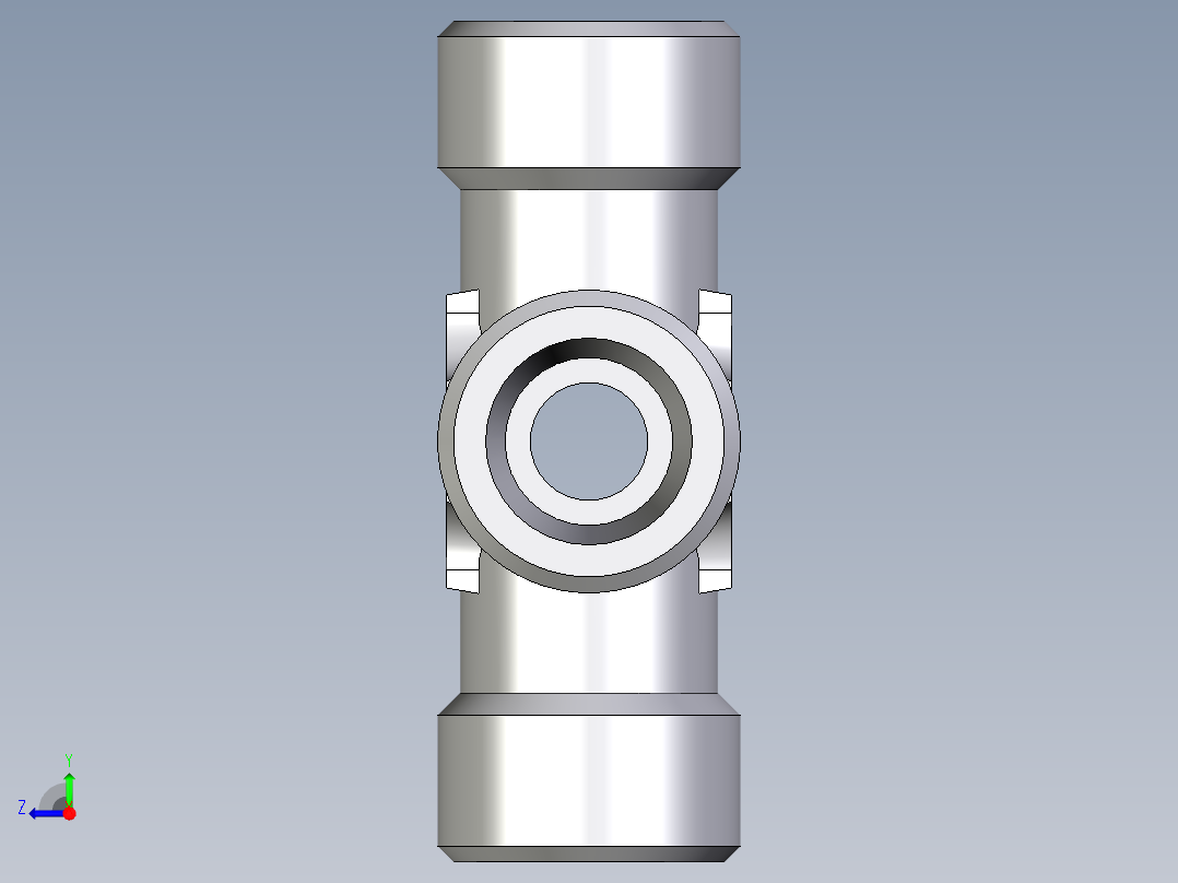 卡套式工业通用硬管接头EO_Union_cross_K10S71X右视图