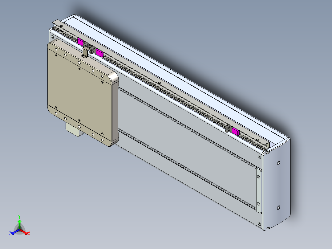 威洛博LC系列3d模型模组LC22H2Y-S450正等轴测图