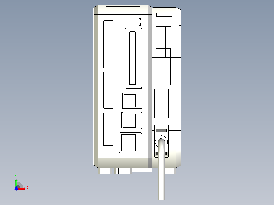基恩士LJ-G5001_kc图纸模型前视图