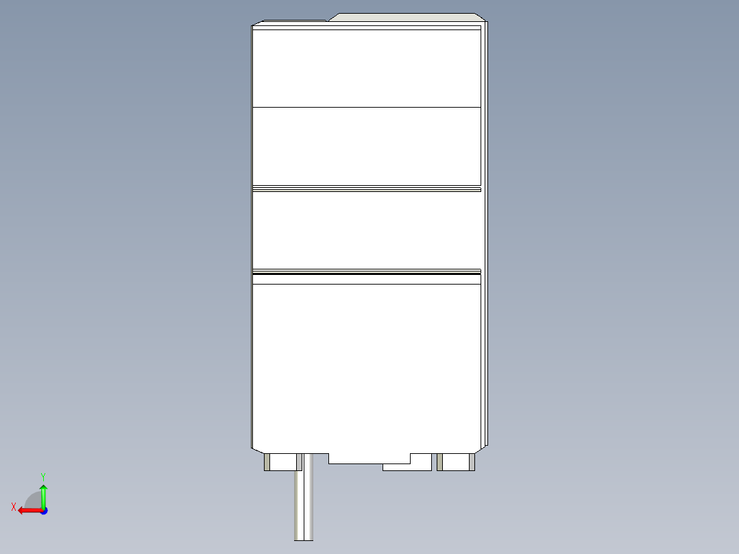 基恩士LJ-G5001_kc图纸模型后视图