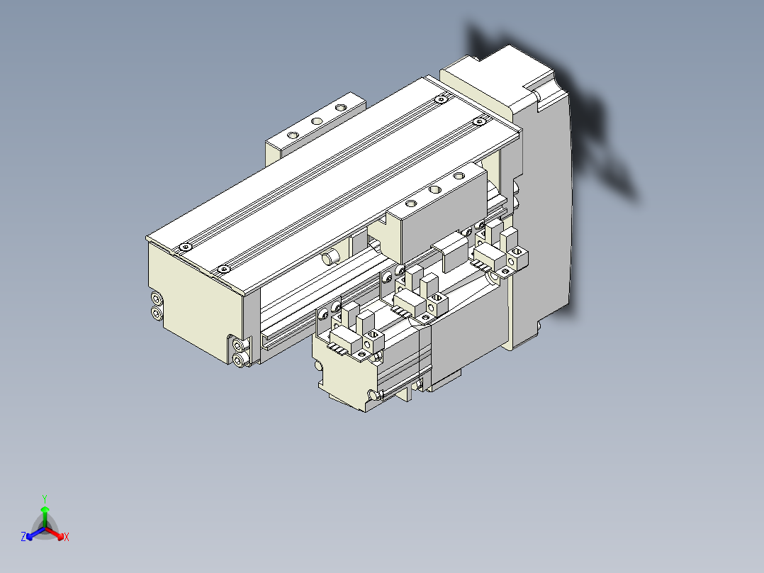 钢基模组-TPA-KNR-6005C-150A1-MP-H1S1正等轴测图