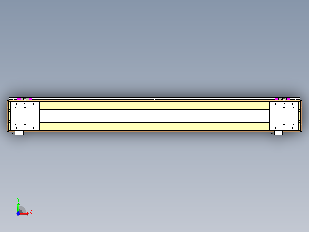 威洛博LC系列3d模型模组2LC17E1Y-S1200前视图