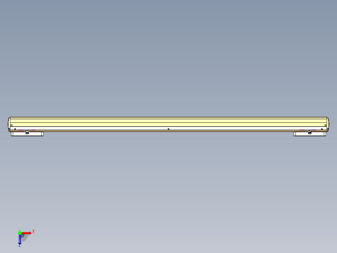 威洛博LC系列3d模型模组2LC17E1Y-S1200俯视图
