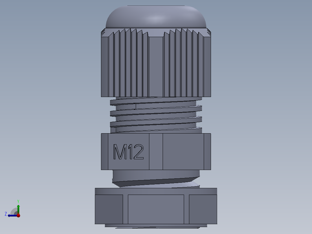 M12X1.5PG头右视图