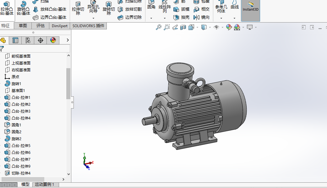 离心泵装配模型