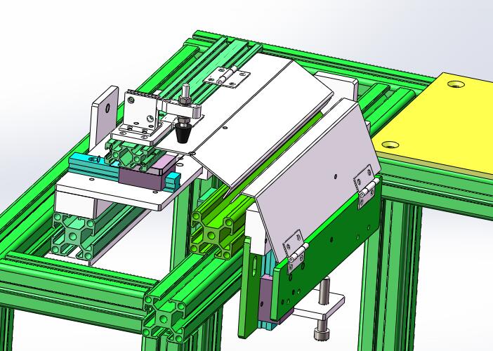 海绵条贴附装置（sw18可编辑+工程图）