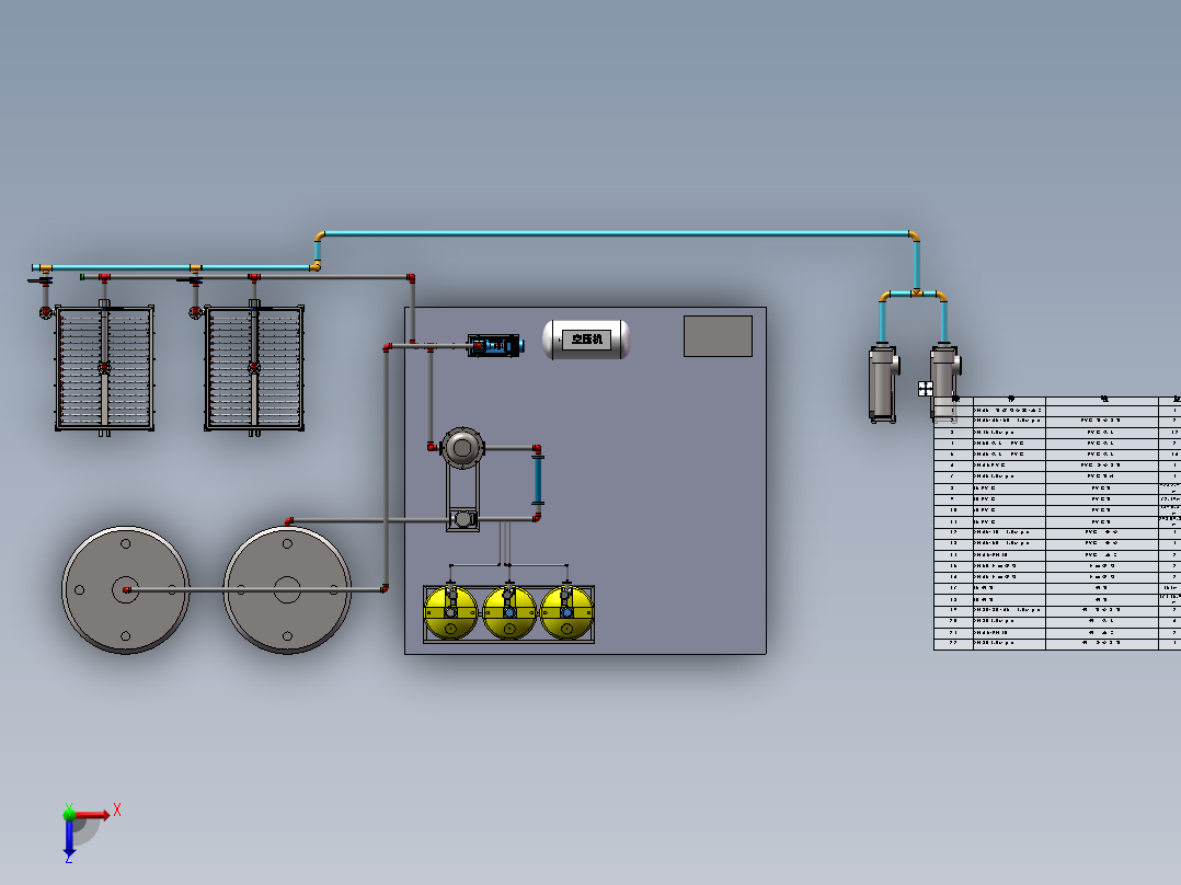 10TMBR污水处理现场sw16可编辑俯视图