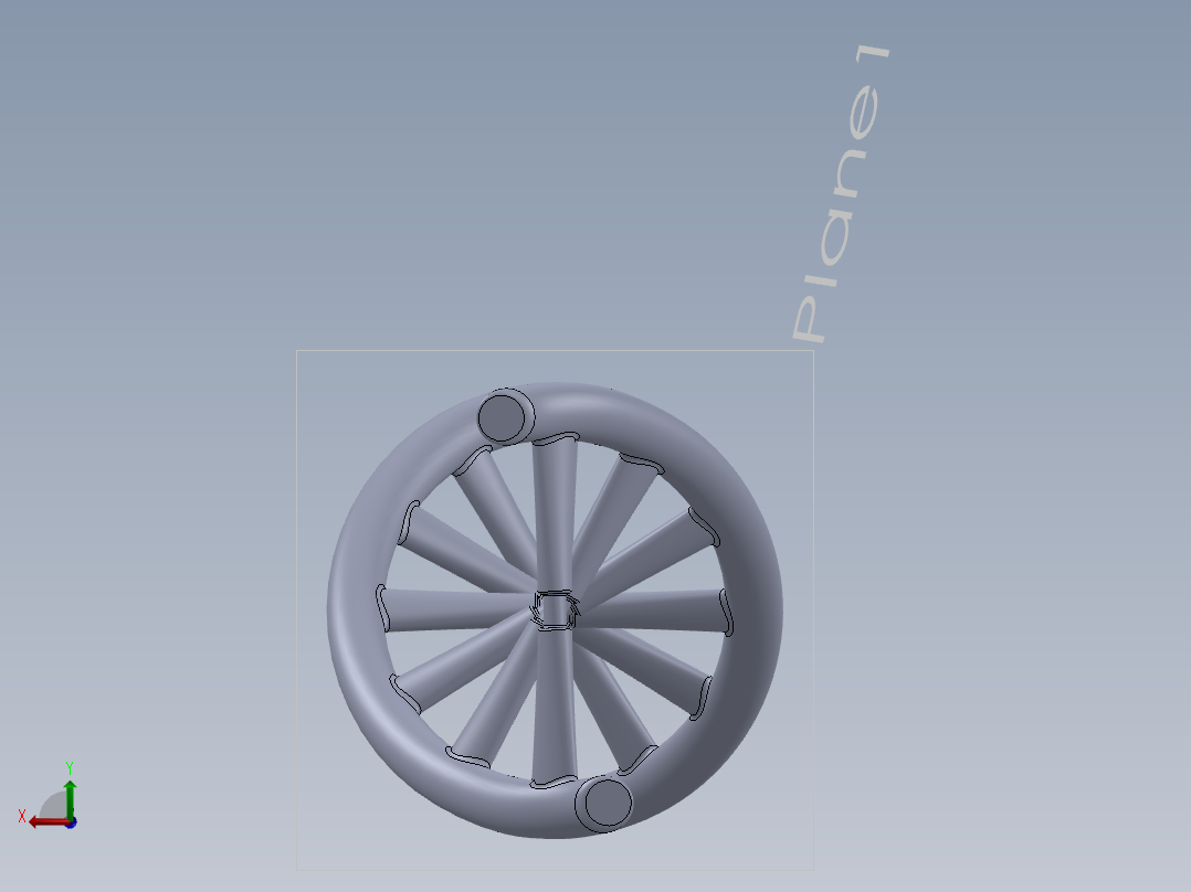 solidworks DNA模型后视图