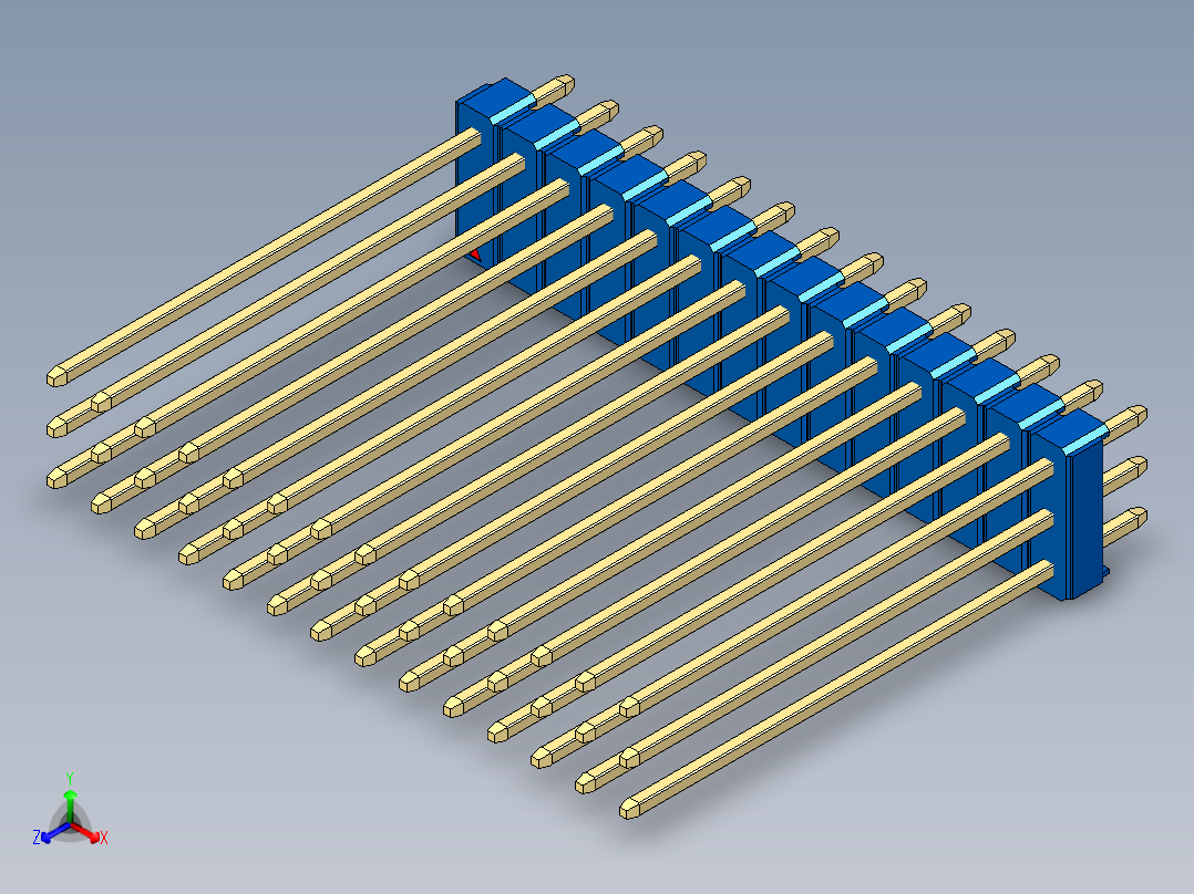 彩色公头100mil（2.54mm）系列-DS1021_blue_3x14p_100mil_Type43_rev1.0