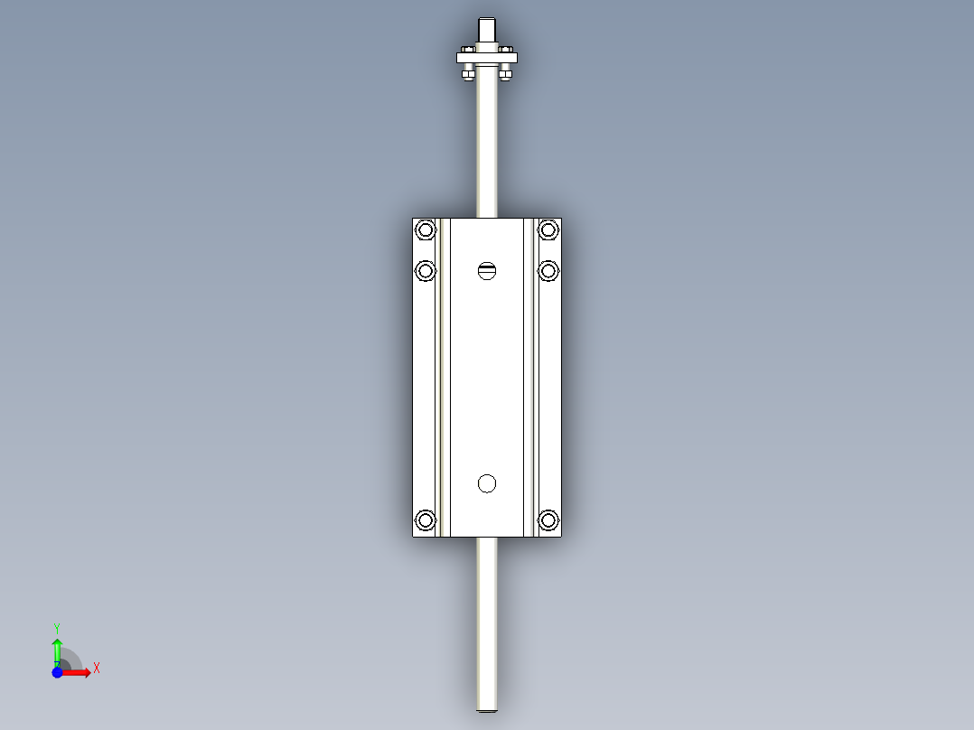 TD75型带式输送机螺旋拉紧装置 TD1D1前视图