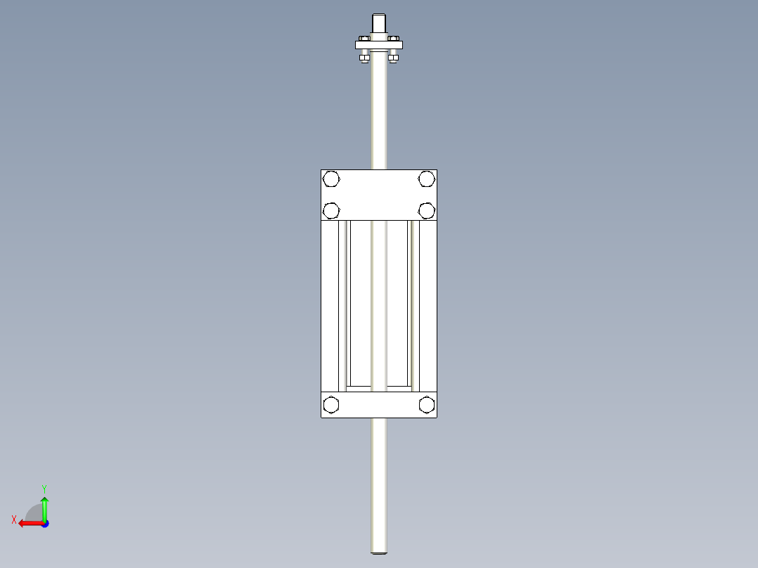 TD75型带式输送机螺旋拉紧装置 TD1D1后视图